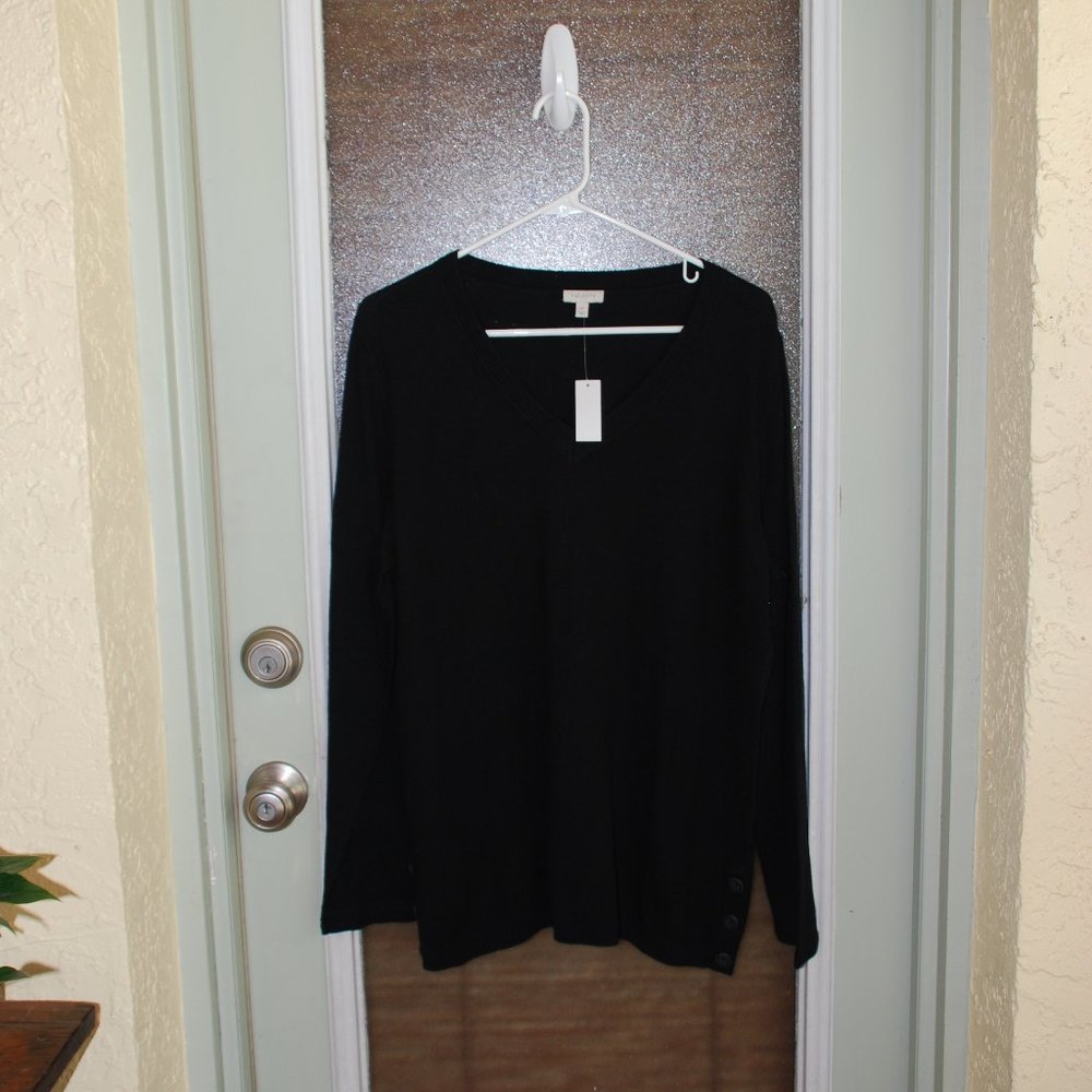 New with Tags Black Talbots Sweater